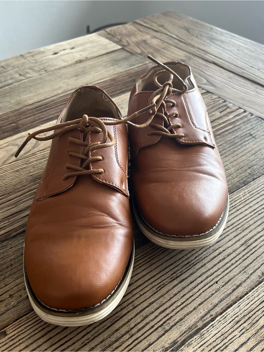 Vostey Tan Plain Wingtip Loafer